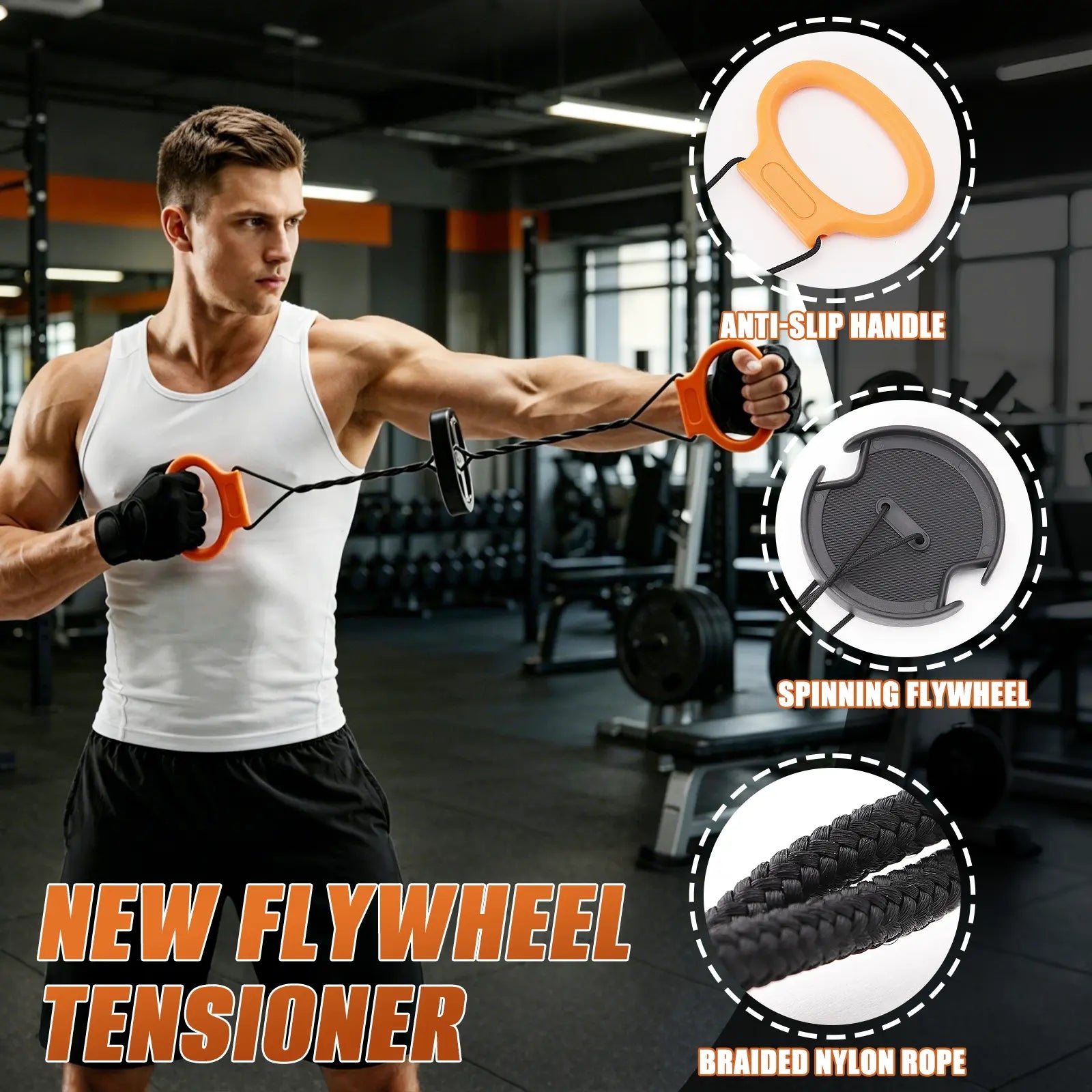 Professional Resistance Bands for Arm and Back Training - Elastic Ropes for Barre Workouts, Chest, Arm, and Shoulder Stretching, Ideal for Physical Therapy, Yoga, and Pilates