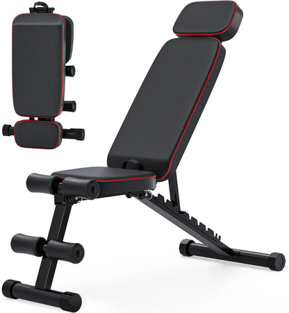 Foldable Weight Bench, 800Lbs Weight Capacity