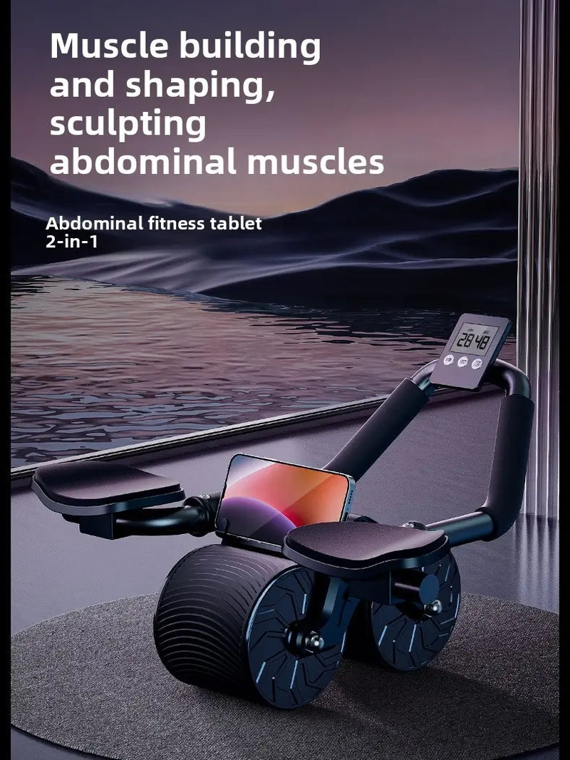 Core Training Fitness Equipment for Beginners - Automatic Rebounding with Timer and Kneeling Pad - Ideal Holiday Gift for All Fitness Levels
