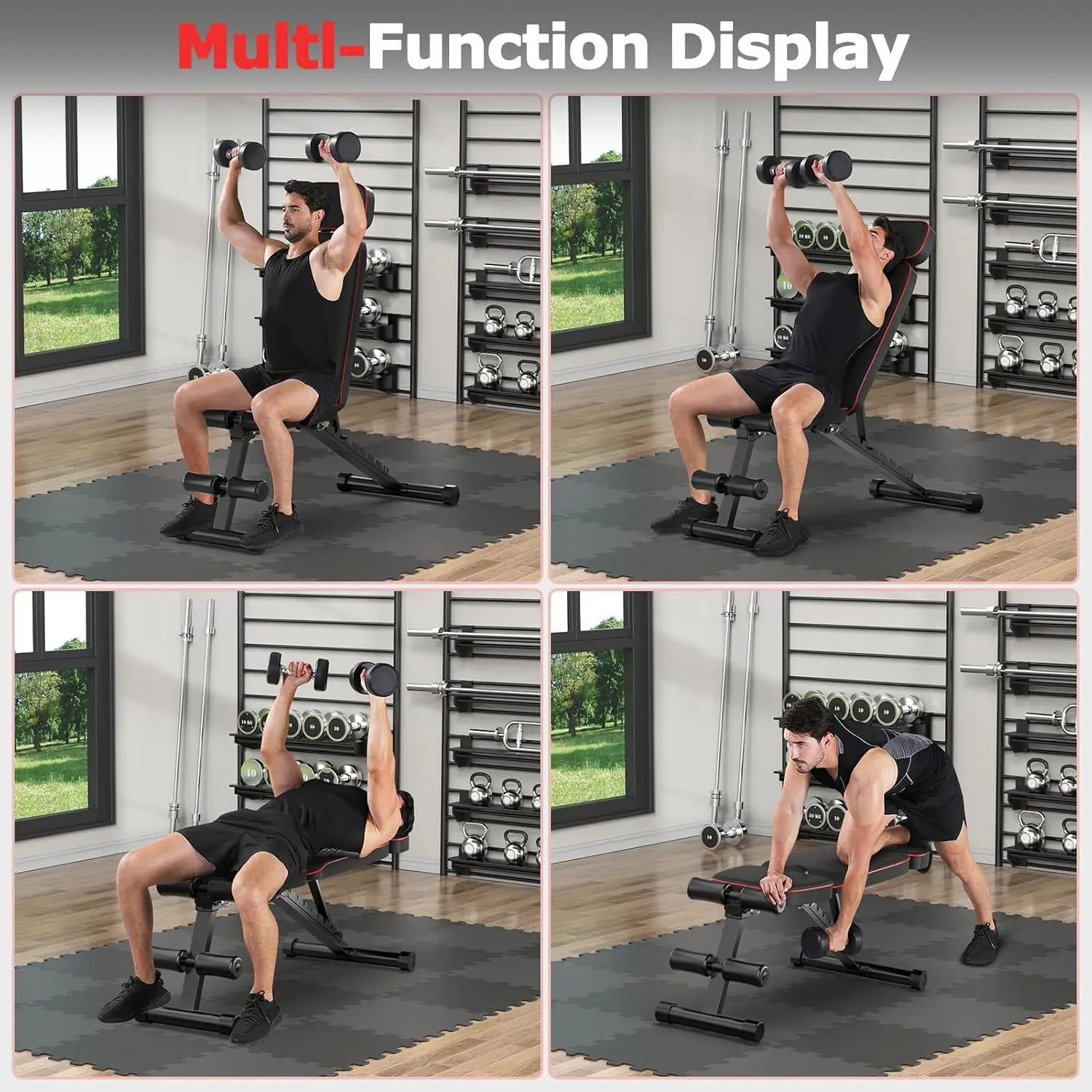 Foldable Weight Bench, 800Lbs Weight Capacity