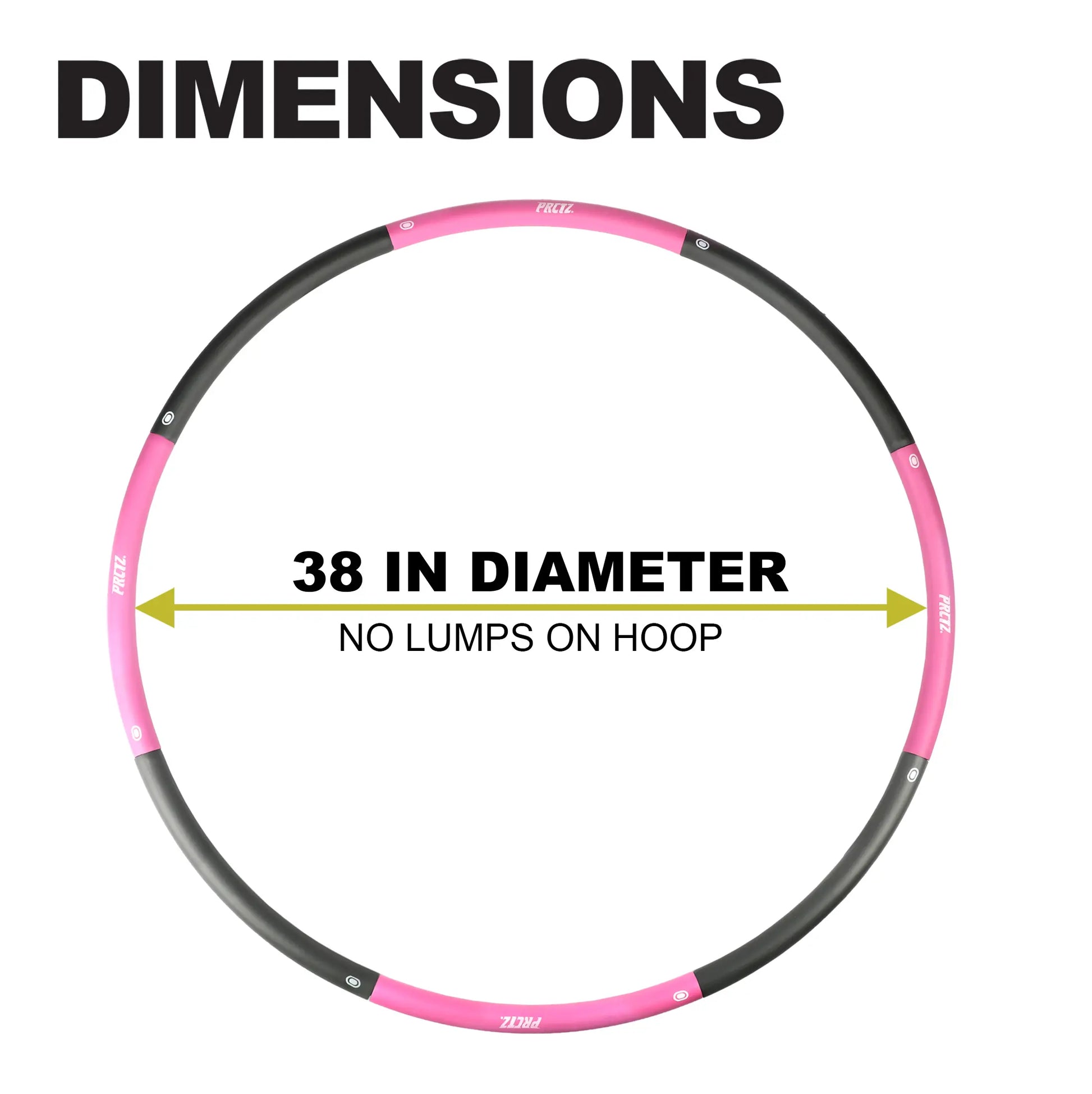 2.5 lb Weighted Hula Hoop for Fitness and Exercise