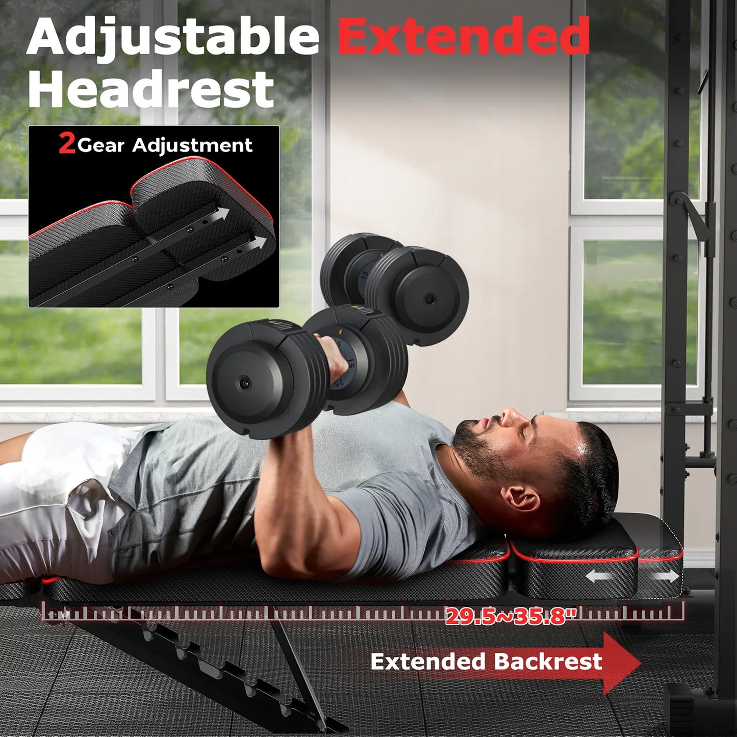 Foldable Weight Bench, 800Lbs Weight Capacity
