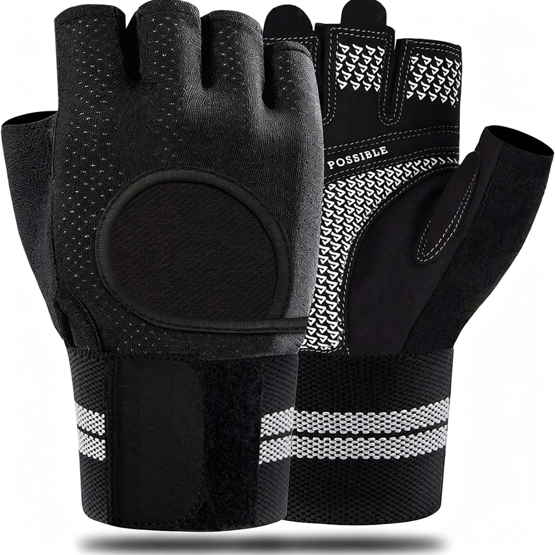 Professional Weight Lifting Gloves for Men and Women - Anti-Slip Design with Wrist Support, Full Palm Protection, and Enhanced Padding for Pull-Ups and Training