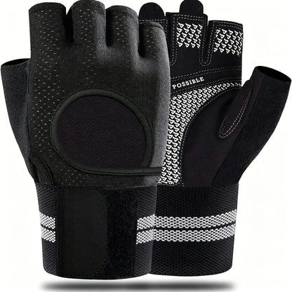 Professional Weight Lifting Gloves for Men and Women - Anti-Slip Design with Wrist Support, Full Palm Protection, and Enhanced Padding for Pull-Ups and Training