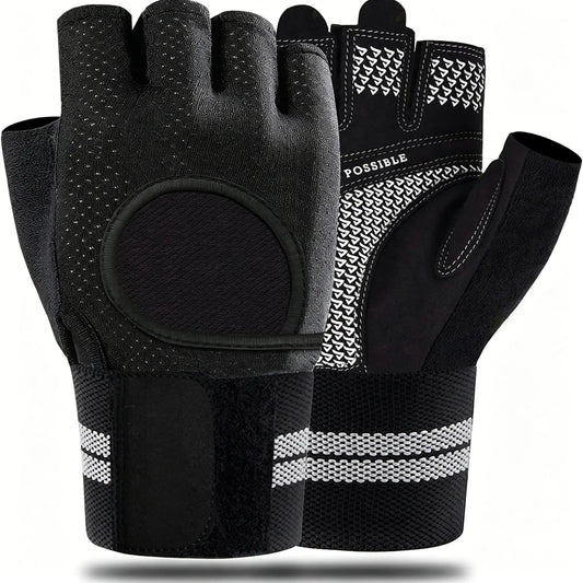 Professional Weight Lifting Gloves for Men and Women - Anti-Slip Design with Wrist Support, Full Palm Protection, and Enhanced Padding for Pull-Ups and Training